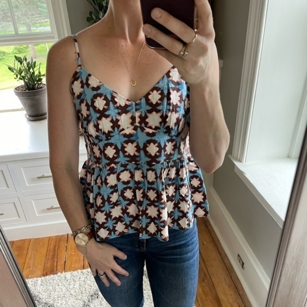 Loft v-neck peplum cami.